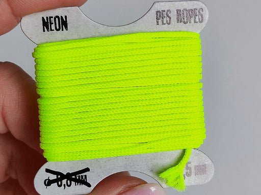 1 pc Pes Ropes 5mx1.5 mm, Neon Yellow, Polyester