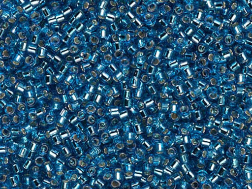 Delica Seed Beads 11/0, Aquamarine Silver Lined, Miyuki Japanese Beads