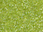 Delica Seed Beads 11/0, Transparent Chartreuse AB, Miyuki Japanese Beads