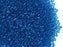 20 g 11/0 Seed Beads Preciosa Ornela, Aqua Blue Transparent, Square Hole, Czech Glass