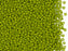 20 g 11/0 Seed Beads Preciosa Ornela, Green Opaque, Czech Glass