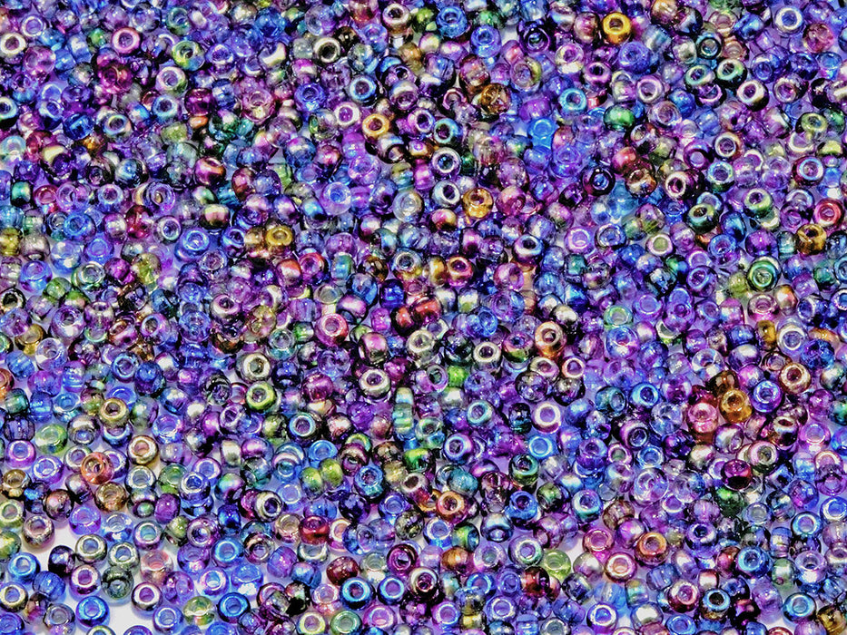 Rocailles Seed Beads 11/0, Crystal Magic Violet Blue, Czech Glass