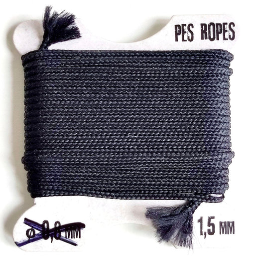 Pes Ropes 5x1.5 mm, Black, Polyester,