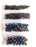 Set of Round Fire Polished Beads (3mm, 4mm, 6mm, 8mm), Jet Iris Rainbow, Czech Glass