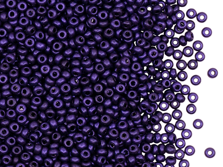 Rocailles Seed Beads 9/0, Space Violet, Czech Glass