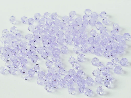 Machine Cut Beads (M.C. Beads) 3 mm, Violet Transparent, Czech Glass
