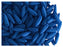 50 pcs Dagger Small NEON ESTRELA Beads, 3x10mm, Blue (UV Active), Czech Glass