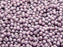 100 pcs Round Pressed Beads, 3mm, Chalk Vega Luster, Czech Glass