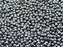 100 pcs Round Pressed Beads, 3mm, Jet Hematite (Gray), Czech Glass
