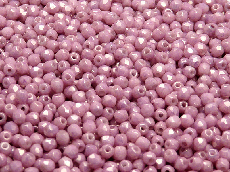 Set of Czech Fire-Polished Glass Beads Round 3mm - 6 colors (3FP025 3FP027 3FP028 3FP029 3FP031 3FP033)