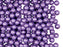 100 pcs Round Pearl Beads, 4mm, Purple Matte, Czech Glass