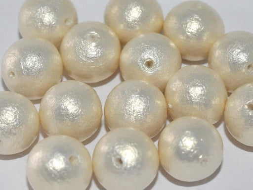Cotton Pearls 8 mm, Rich Cream, Miyuki Japanese Beads