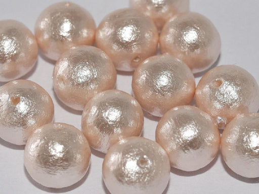 Cotton Pearls 8 mm, Pink, Miyuki Japanese Beads