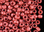 10 g 8/0 Etched Seed Beads, Etched Lava Red, Czech Glass