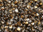 50 pcs Pinch Pressed Beads, 5x3.5mm, Crystal Valentinite, Czech Glass