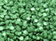 50 pcs Pinch Pressed Beads, 5x3.5mm, Chalk Green Luster, Czech Glass