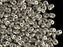 20 g 2-hole SuperDuo™ Seed Beads, 2.5x5mm, Jet Old Silver, Czech Glass
