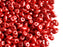 20 g 2-hole SuperDuo™ Seed Beads, 2.5x5mm, Pastel Dark Coral Red, Czech Glass