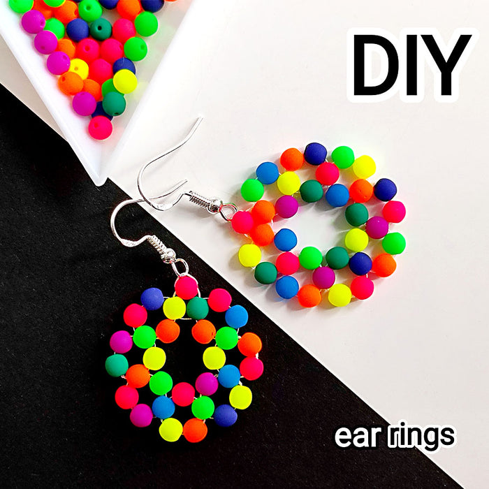 Bead earrings in 10 minutes. Step by step tutorial by ScaraBeads