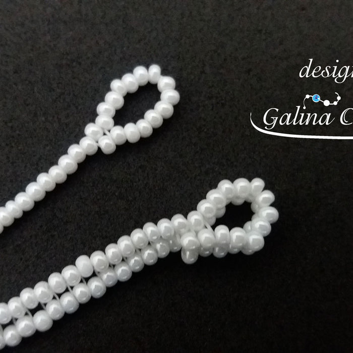 DIY: Beadwork Basics. How to finish beaded chain with a loop findings