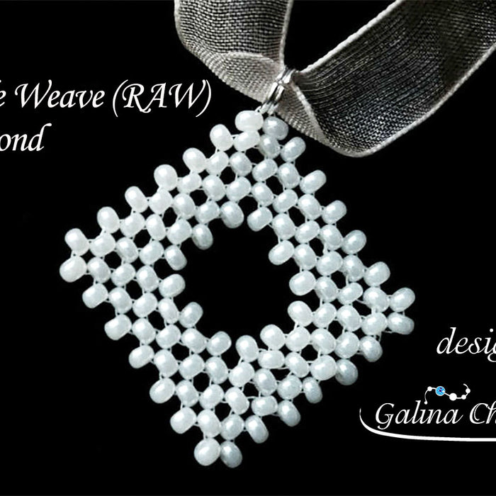 DIY: Beadwork Basics: Right-Angle Weave (RAW) Open Diamond