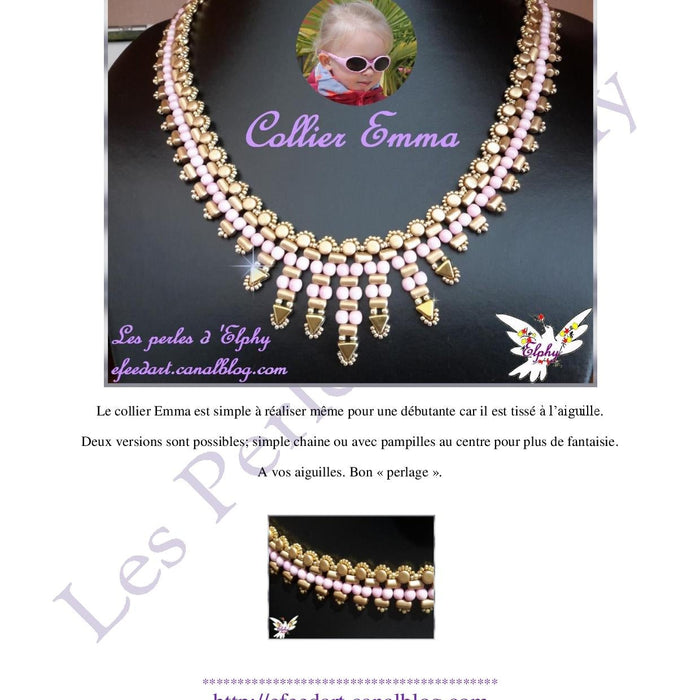 Free Tutorial: Collier “EMMA” with Khéops® par Puca® Beads