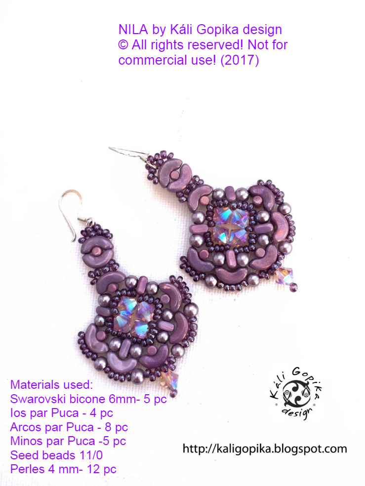 Handmade: Earrings Nila by Káli Gopika Design