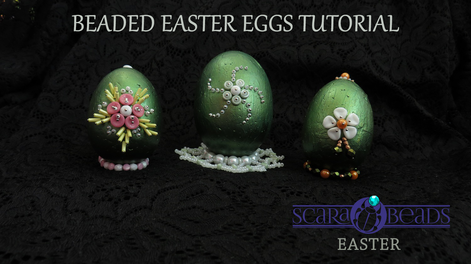 DIY Easter Ideas: Beaded Easter eggs