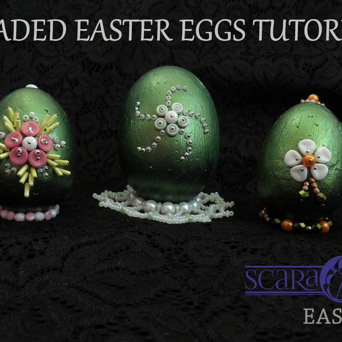 DIY Easter Ideas: Beaded Easter eggs