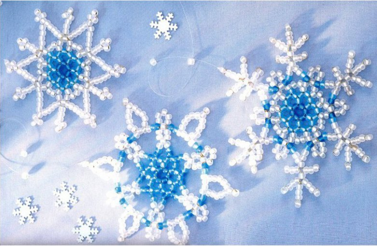 Blog :: News! :: Free DIY Beaded Snowflakes Tutorial Made from Tradition  Czech Seed Beads