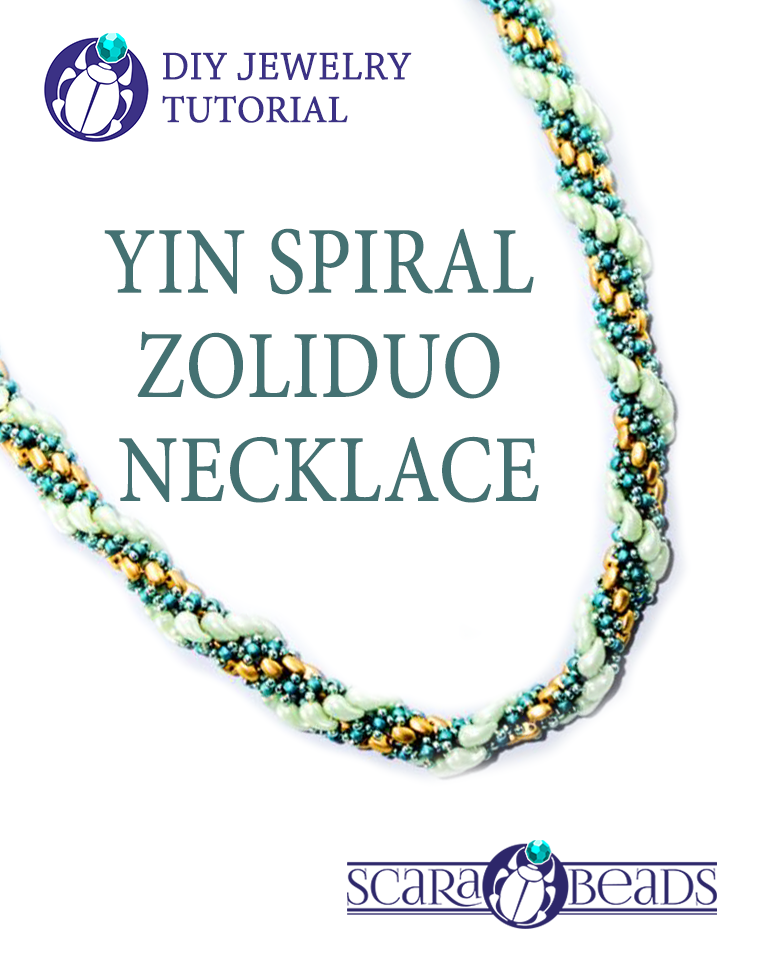 Free Tutorial: Yin Spiral ZoliDuo Necklace