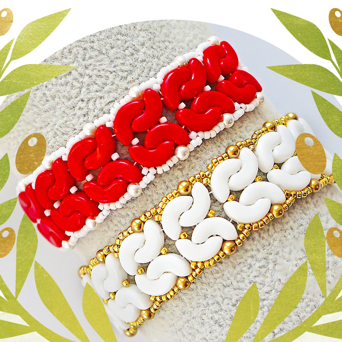 Free Bracelet Tutorial with Arcos par Puca Beads - Amfora