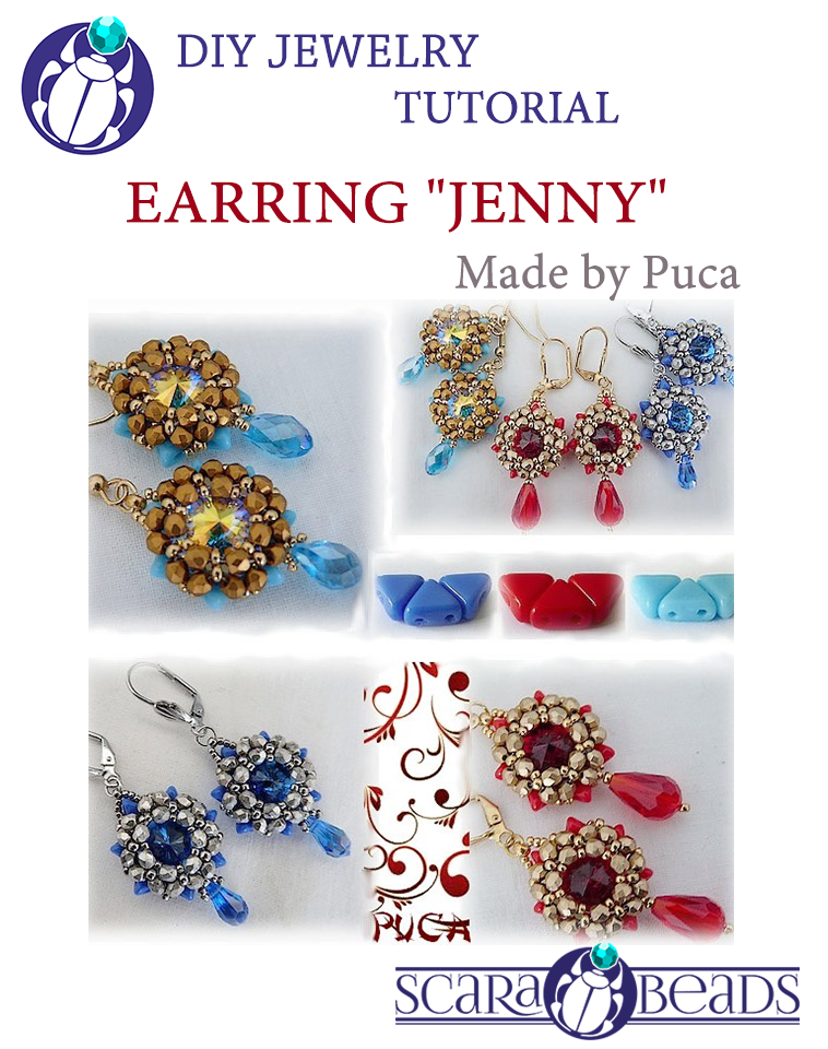 Free Tutorial: Earring "Jenny" by Puca