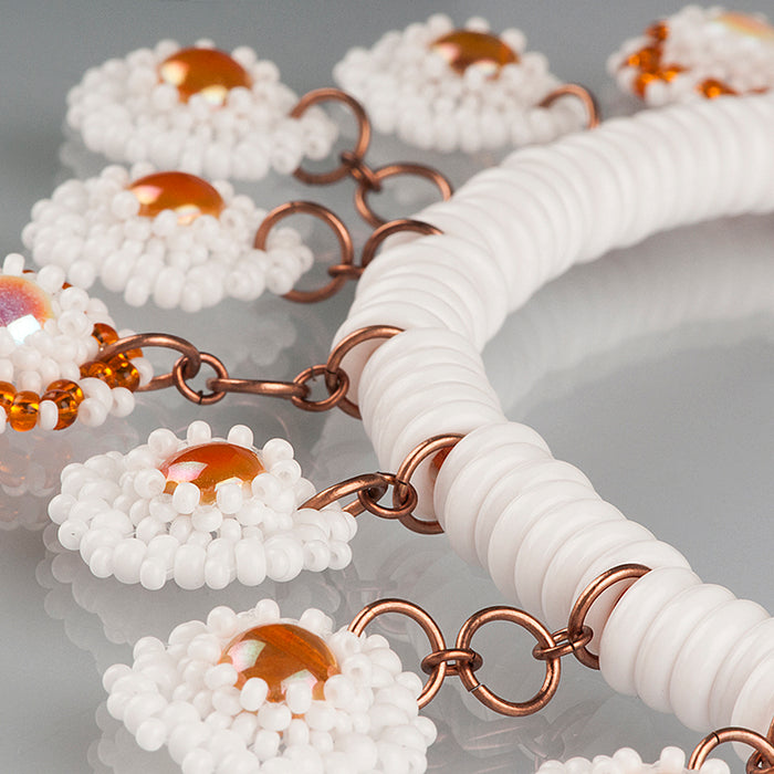 Free Tutorial: Necklace "Milk and Cinnamon"