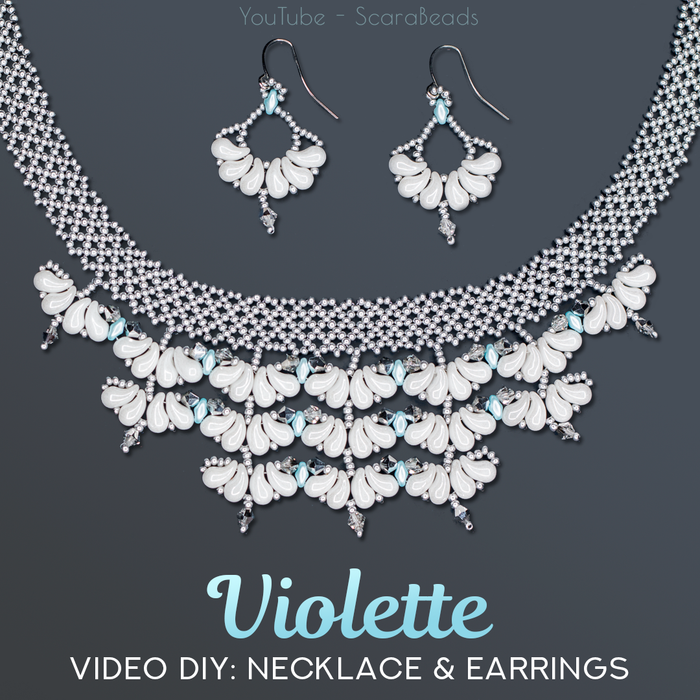 DIY: Necklace Violette with ZoliDuo and SuperDuo Beads