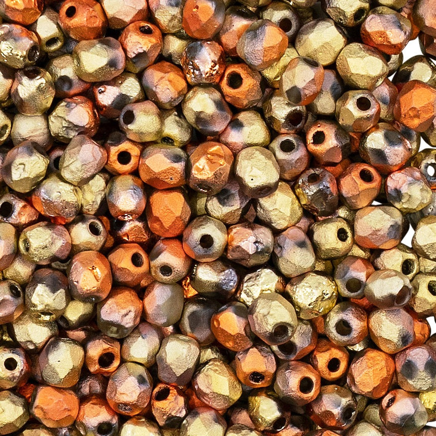 FP Etched Round Beads 4 mm