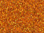 5 g 11/0 Miyuki Delica, Silver Lined Orange, Japanese Seed Beads
