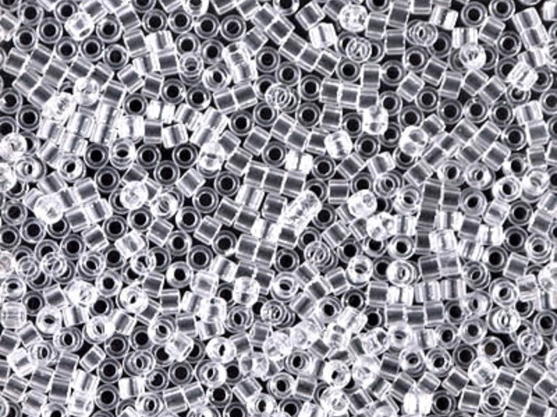 5 g 11/0 Miyuki Delica, Transparent Crystal, Japanese Seed Beads