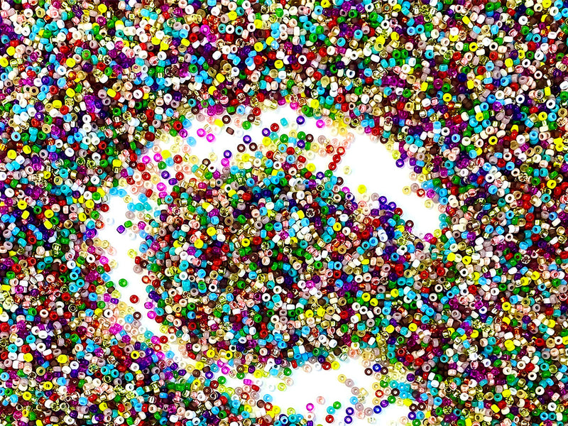 5 g Seed Beads 15/0, Mix, Miyuki Japanese Beads