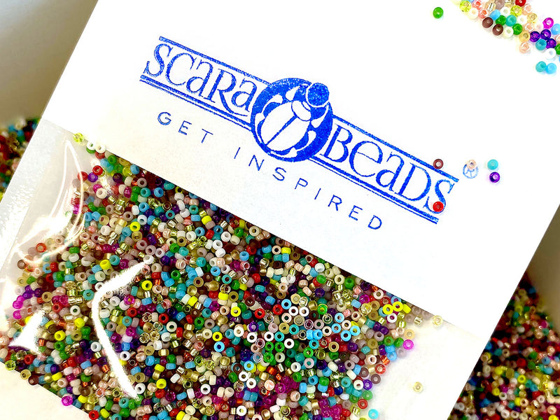 5 g Seed Beads 15/0, Mix, Miyuki Japanese Beads
