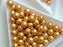 Set of Round Beads (3mm, 4mm, 6mm, 8mm), Aztec Gold, Czech Glass