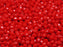 100 pcs Fire Polished Faceted Beads Round, 4mm, Opaque Coral Red, Czech Glass