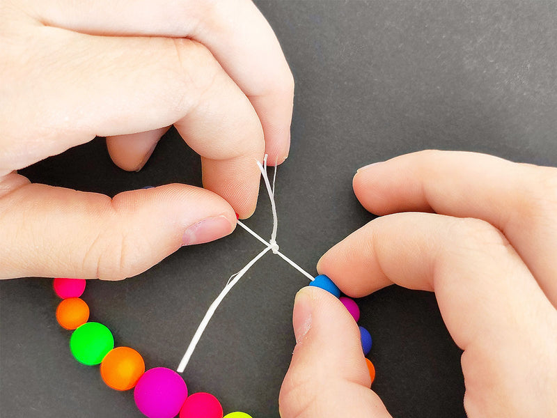 Kit for creating DIY jewelry / set for creativity, beading bracelets, Neon Colors