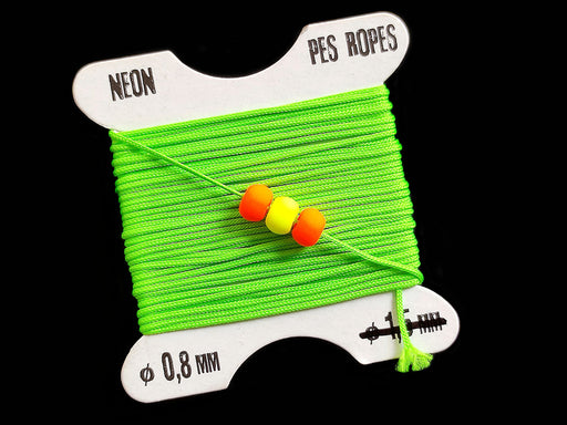 1 pc Pes Ropes 5mx0.8 mm, Neon Green, Polyester