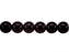 25 pcs Round Pressed Beads, 8mm, Jet Black, Czech Glass
