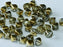 Bicone Beads 6 mm, Crystal Amber, Czech Glass