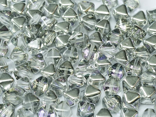 Bicone Beads 6 mm, Crystal Vitrail Light, Czech Glass