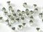 Bicone Beads 6 mm, Crystal Labrador Full, Czech Glass