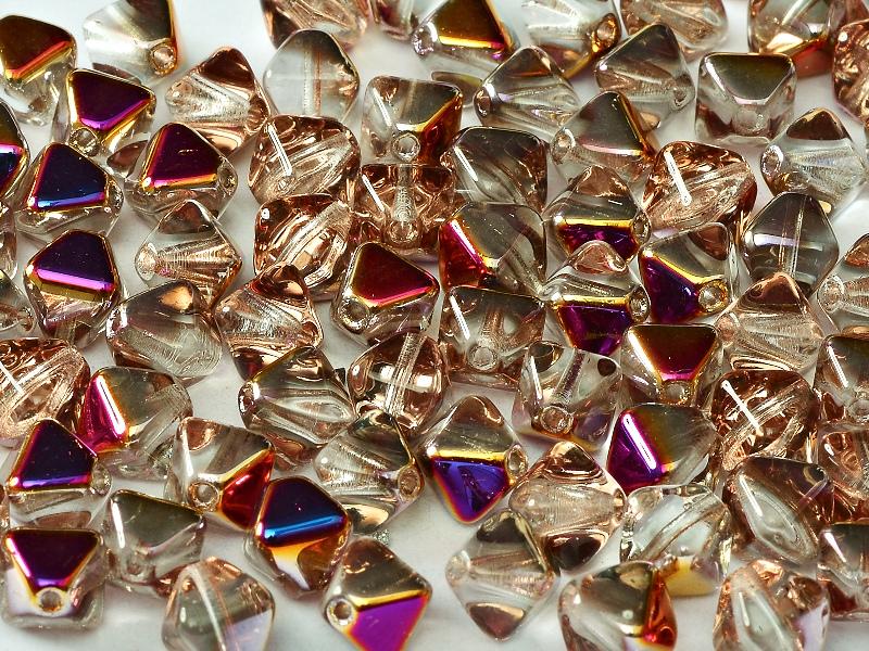 Bicone Beads 6 mm, Crystal Sliperit, Czech Glass