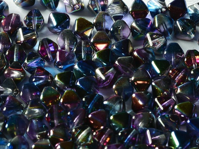 Bicone Beads 6 mm, Crystal Magic Blue, Czech Glass